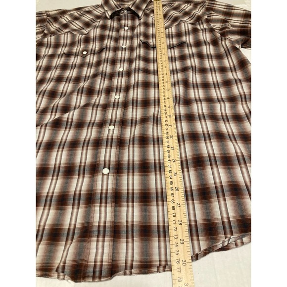 Rafter C Ranchwear Men's Short Sleeve Western Style Shirt Snap Buttons Size XXL - Picture 6 of 10